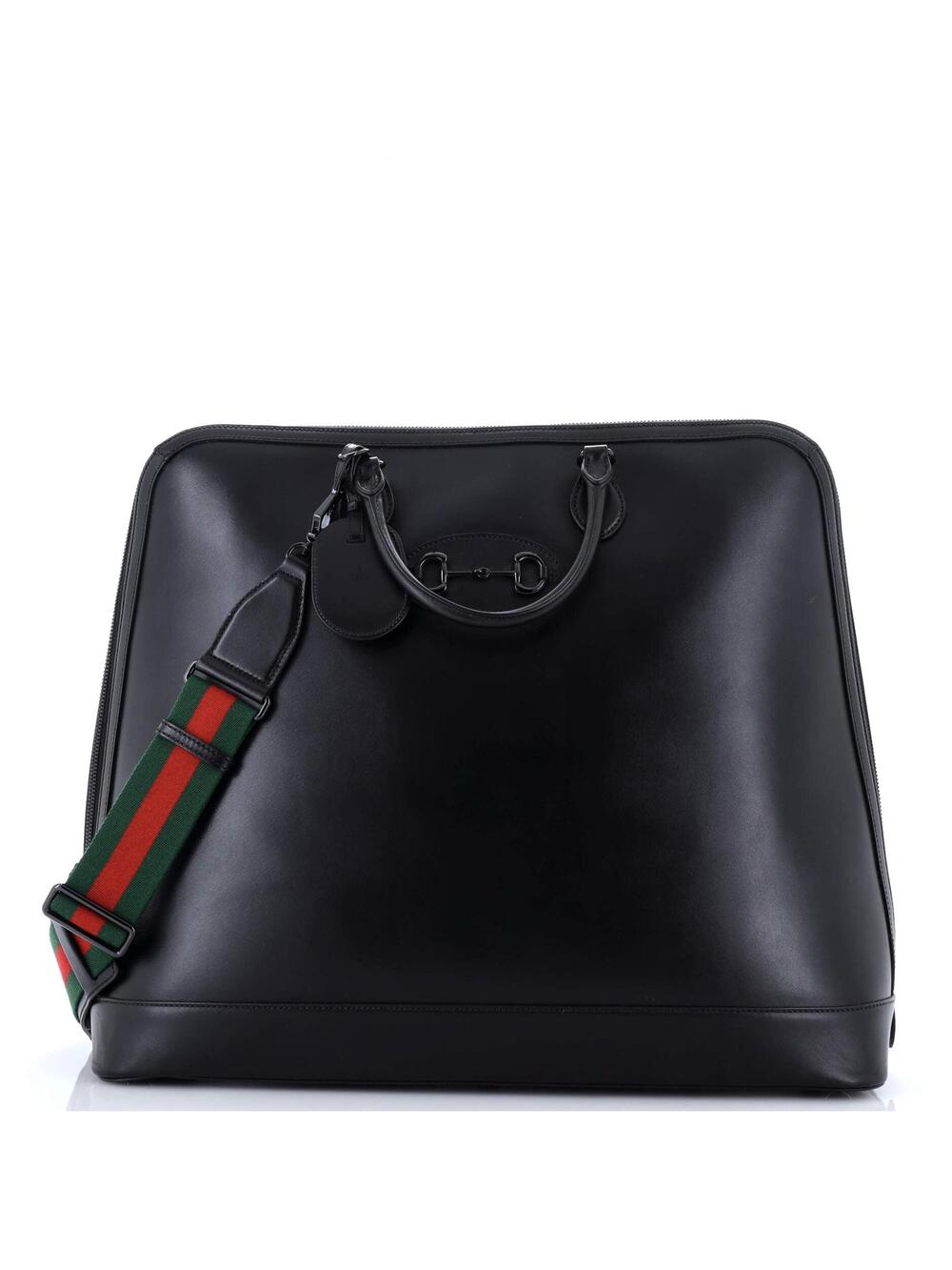 Gucci Horsebit Web Duffle Bag Leather #244376G18B